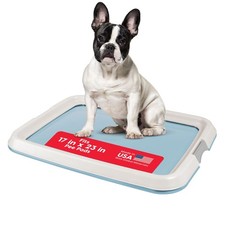 IRIS USA Pee Pad Holder, Fits 17x23 Pads, Blue, Made in USA