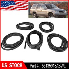 For Jeep Grand Cherokee Wj 5pcs Rubber Seal Weatherstrip Set Doors Liftgate