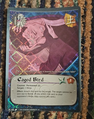 Naruto CCG 2006 Caged Bird #150 Diamond Foil 1st Edition NM