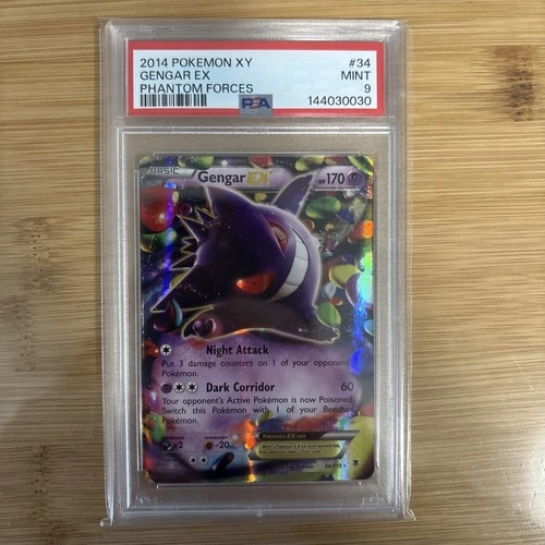 Gengar EX 34/119 XY - Phantom Forces Holo PSA 9