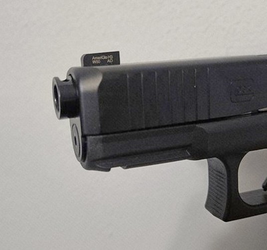 Compensated Glock Compensated Barrel for Glock 19 19X 45 Gen 1-5 9mm Ruger RXM G19 Black ...