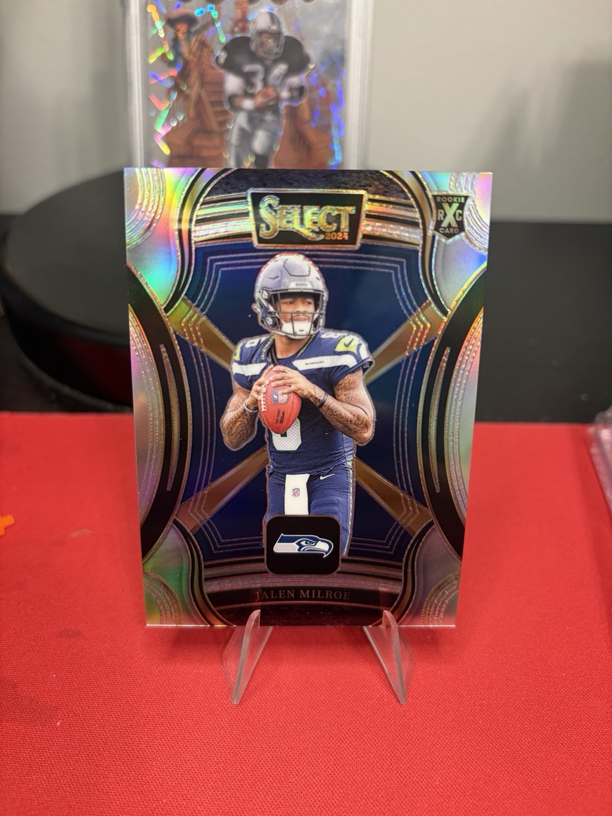 2024 Panini Select XRC Silver Prizm #504 Jalen Milroe Seahawks RC Rookie