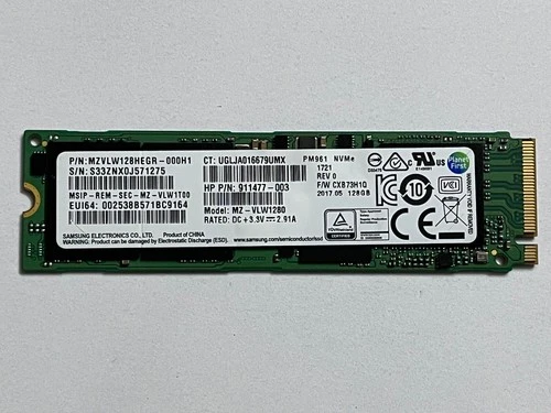 Samsung  PM961 128GB 256GB 512GB  M.2 2280 NVMe PCIe Internal SSD For HP Laptop