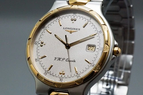 *Near MINT* Longines Conquest V.H.P. L1.613.3 Gold Silver Quartz Men's Watch
