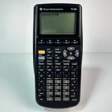Texas Instruments TI-86 Graphing Calculator Black TESTED Works w/ Cover