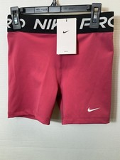 NEW Nike Pro Kids Girls Training Shorts Large Sweet Beet Athletic Gym Workout