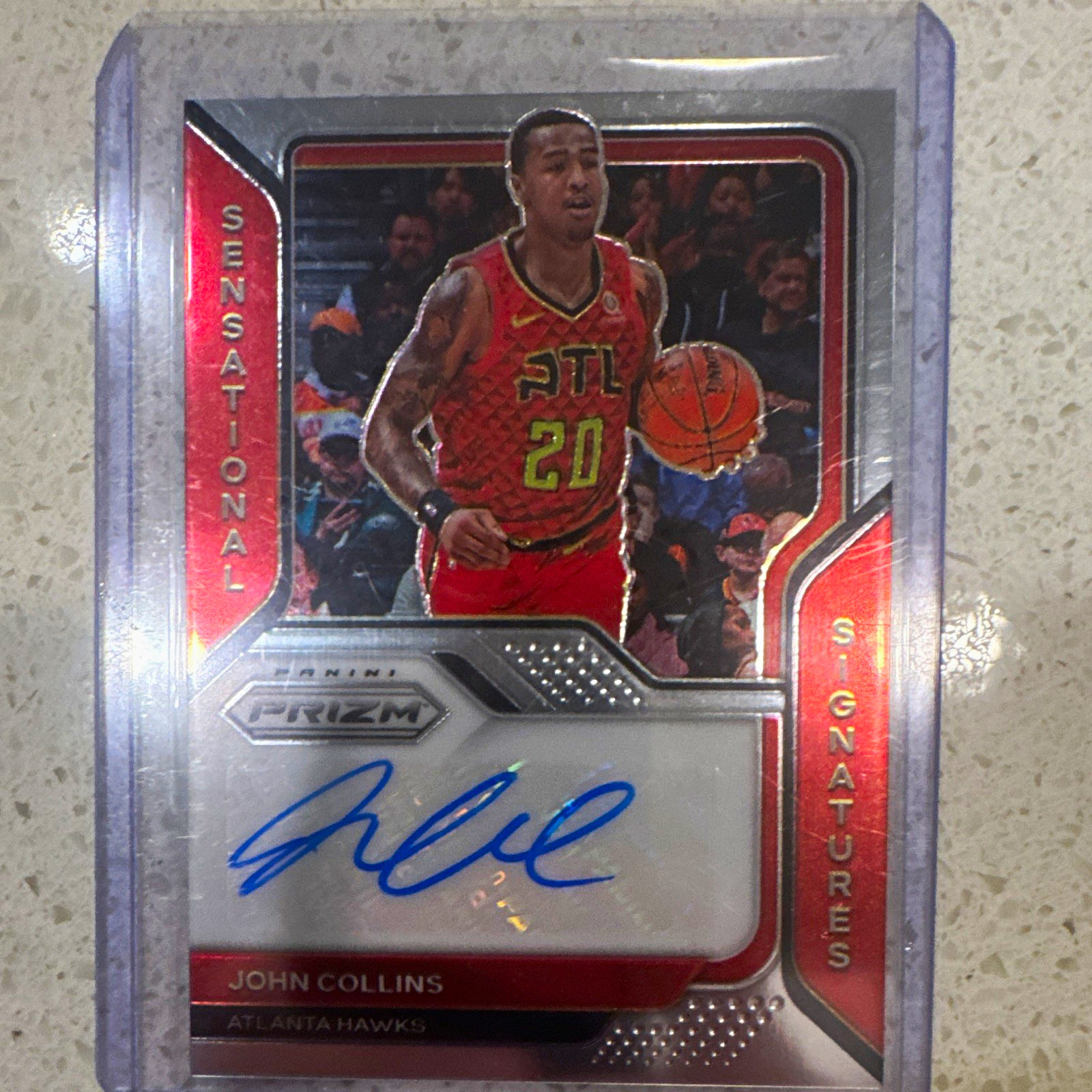 Panini 2020-21 Prizm Sensational Signatures John Collins SS-JCO Hawks Auto