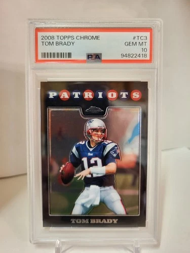 Tom Brady 2008 Topps Chrome #TC3 PSA GEM MINT 10