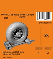 Us Navy Wheel Chocks / 1:48 - Cmk P48012