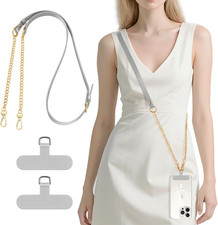 Universal Phone Lanyard, Adjustable Cellphone Crossbody Strap for Iphone 16, 15