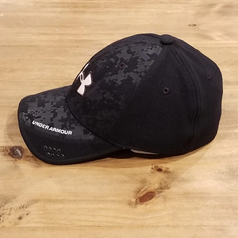 Sombrero Under Armour Talla L Negro Camuflaje Y2K Flex Elástico Ajustado Foto 2 de 4