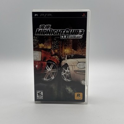 Sony PSP Midnight Club 3 Dub Edition CIB Black Label Complete W/ Manual Tested 