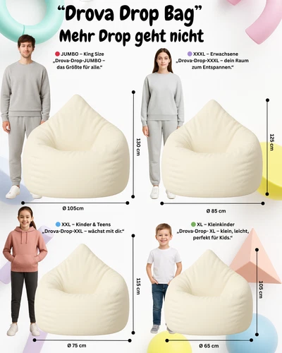 PatchHome Sitzsack XL- Jumbo Sitzkissen Bodenkissen Kinder und Erwachsene - Bild 156 von 203
