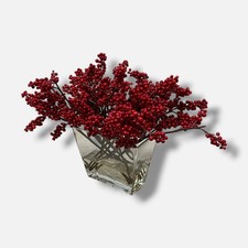 Winward Home Red Holiday Imitation Winterberr...