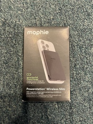 Mophie Powerstation Wireless Slim Qi2 5000mAh 15W Magnetic Power Bank - Black