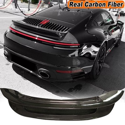 For Porsche 911 992 Carrera 19-23 Real CARBON FIBER Rear Trunk Spoiler Wing Lip