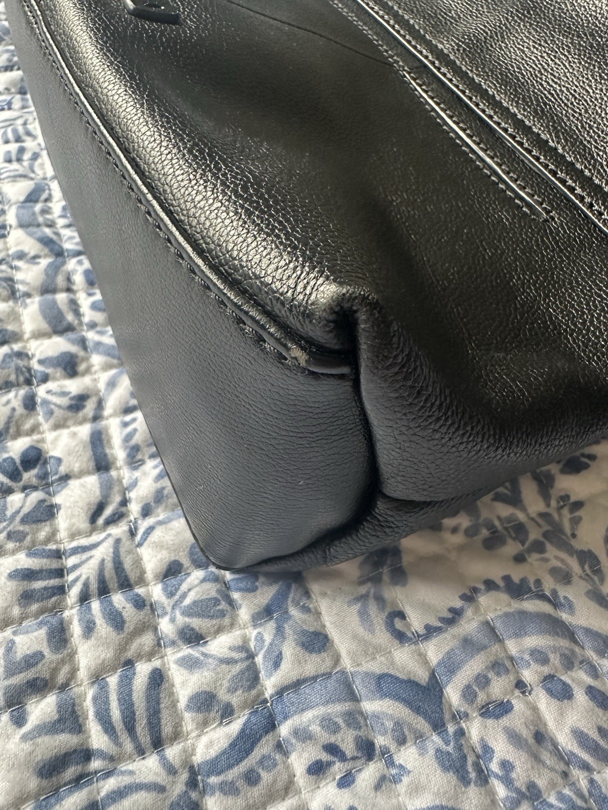 Fossil Gabriella Medium Flap Crossbody Leather Bl… - image 10