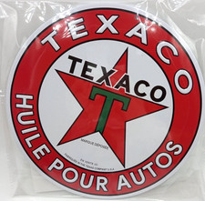 PLAQUE PUBLICITAIRE RÉÉDITION TEXACO DIMENSIONS 20CM