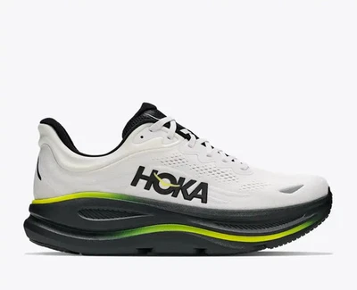 HOKA Bondi 9 Sneakers Homme Blanc Noir Stock Limité - Photo 1/4