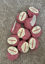 Acapulco Cotton Blend Yarn, Red/White, lot of 10 81 yds each, Italy