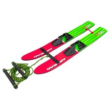 Watermelon 47 Combo Water Skis with Removable Training bar with Double Handle Ro