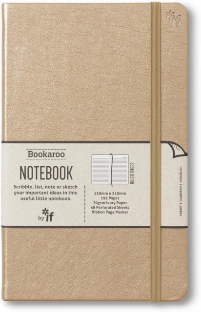 Bookaroo Notebook (A5) Journal - Gold (Paperback Book)