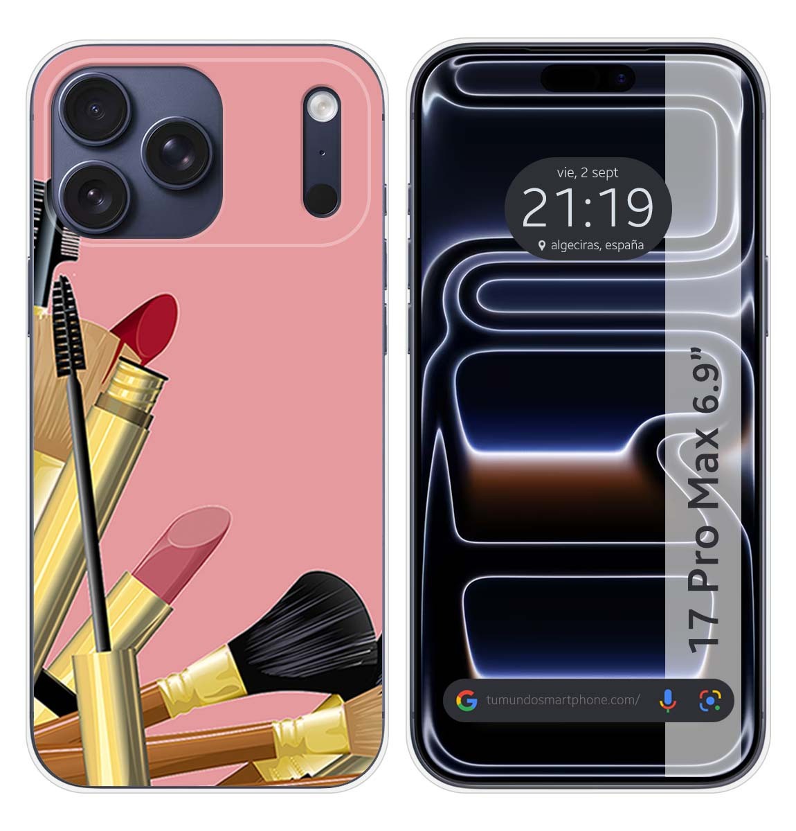 Custodia In Silicone Per Iphone 17 Pro Max (6.9) Design Pennelli Disegni