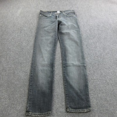 Nobody Jeans Womens 29 Gray Medium Wash Straight Regular Stretch Denim Australia