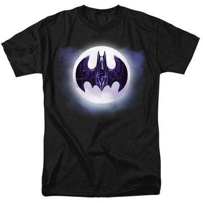 DC Comics - Batman 1989 - Batwing Moon - Erwachsen Unisex T-Shirt - Schwarz
