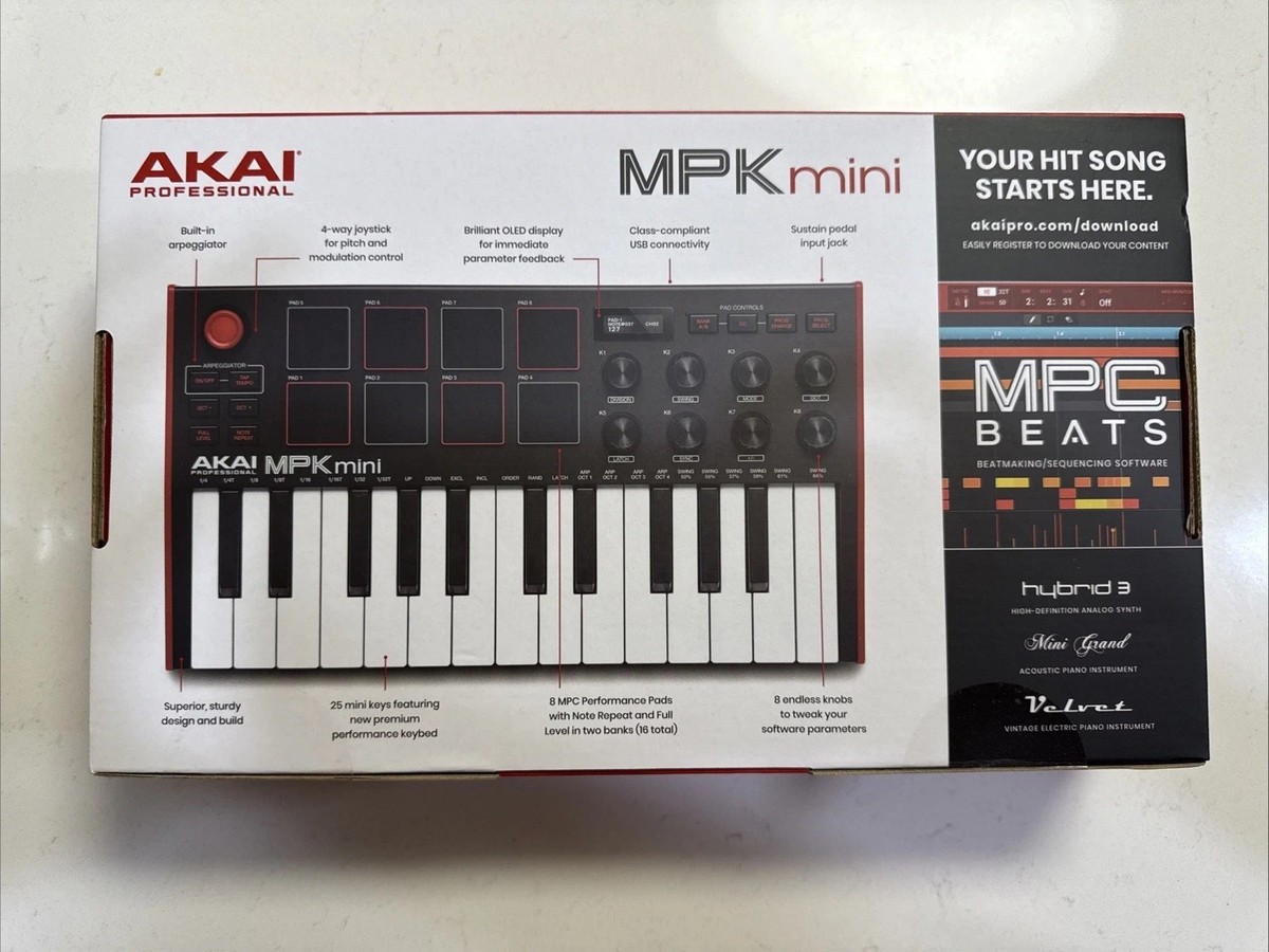 Akai Professional MPK Mini Play MK3 Portable 25-Key Keyboard