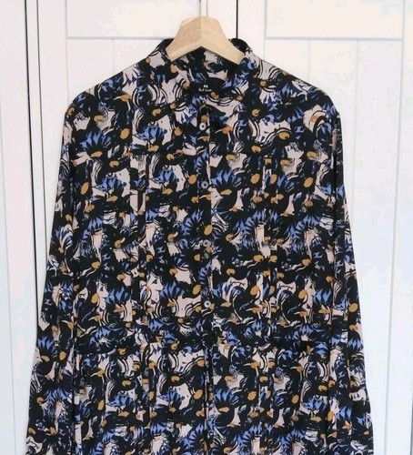 Paul Smith Shirt Dress UK 16 Eu 48 Floral Midi - Picture 1 of 11
