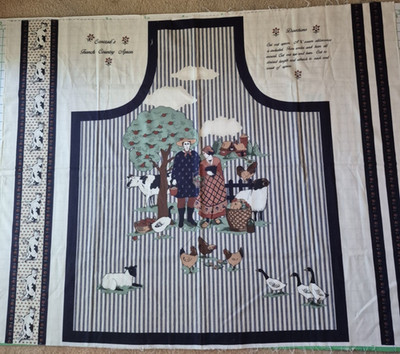 Conrad's French Country Apron Cut & Sew Fabric Panel