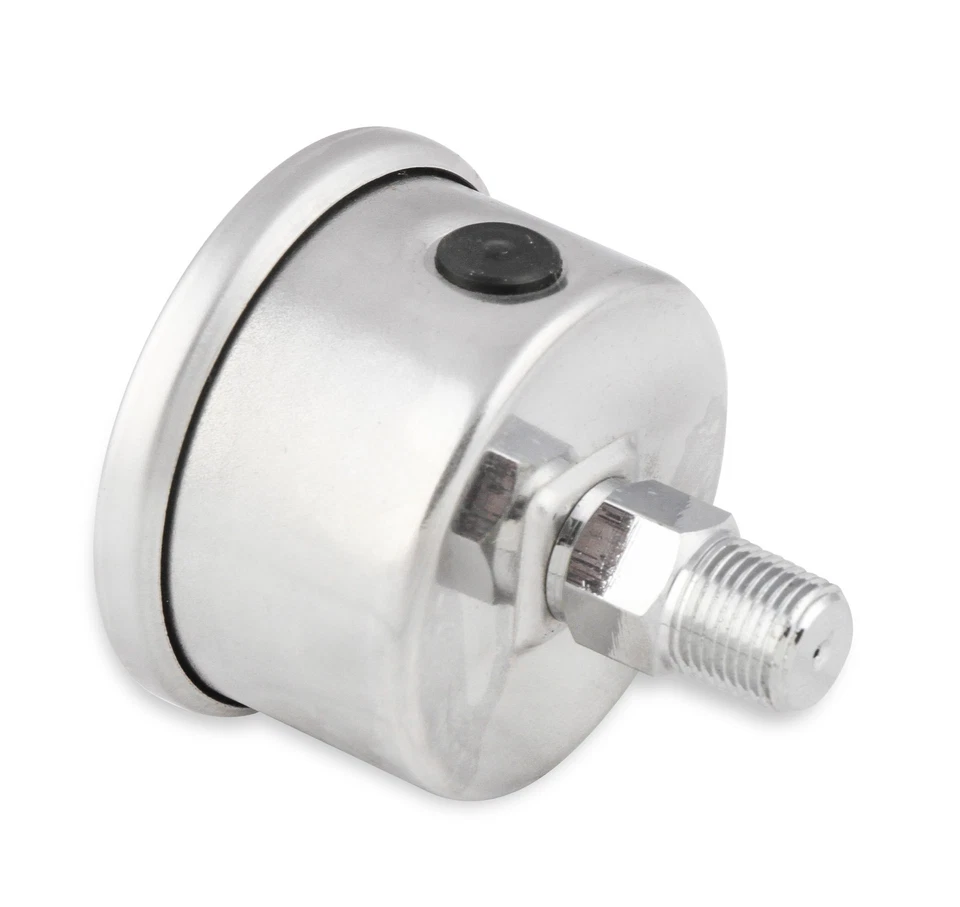 Bloque de combustible Mr. Gasket 1564 con manómetro de presión de combustible lleno de líquido de 0-15 PSI Foto 3 de 4