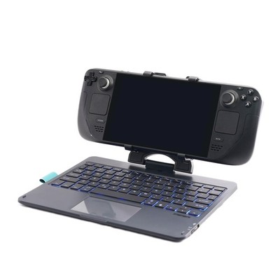 DeckTop - Steam Deck Keyboard and Bluetooth Trackpad Mouse with Multicolor LED L