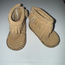 Minnetonka baby moccasins child toddler size 1 leather shoes