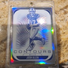 2025 Panini Phoenix Football Contours Josh Allen #4 Buffalo Bills NFL Insert