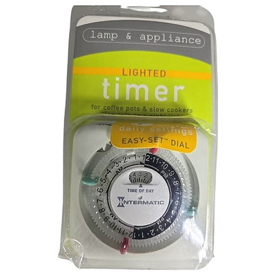 Intermatic Lamp & Appliance Lighted Timer Plug In Easy Set Dial White 15A New