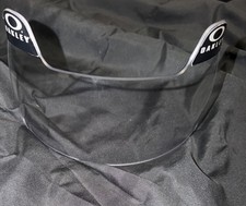 Oakley Clear Football Helmet Eye Shield Visor, Black Logo Tabs, One Size