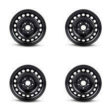 Set Of 4 15 Inch Steel Black Steel Wheels For 2016-2025 Volkswagen 5x112 Li4e