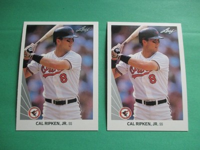 1990 Leaf Cal Ripken Jr. #197 Baltimore Orioles Lot of 2 - Mint