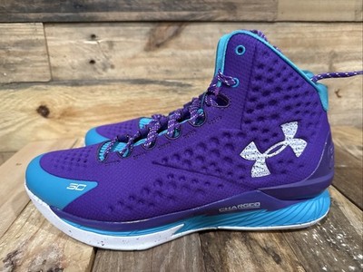 Under Armour Curry 1 Retro Father To Son Men Size 11.5 Purple