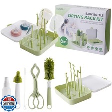 ZRHR 6 in 1 Baby Traveling Set Includes Straw Cleaner, Silicone Brush, Nipple