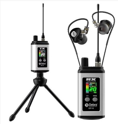 DEBRA EST-12 Wireless Monitor System Sender Empfänger + Stativhalterung