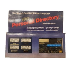 The Worlds Smallest Pocket Computer PD-100 Personal Directory By SelecTronics