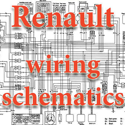 Renault Dacia Wiring Diagrams Schematics Electric Ebay