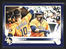 2022 Topps Series 1 #110 LIFTOFF Houston Astros Checklist Royal Blue