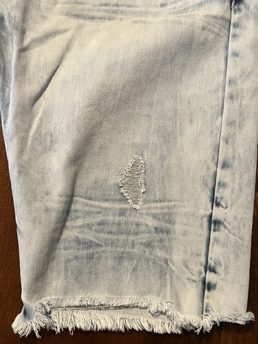 Smoke Rise Men's Acid Wash Distressed Denim Cut Off Shorts 40x13 Slim Fit - Picture 3 of 15