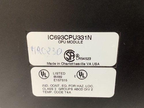 IC693CPU331-N - GE FANUC CPU RECONDITIONNE - Photo 3 sur 3