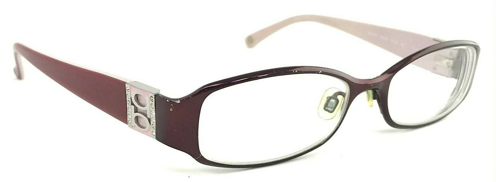 BEBE “BIZARRE” BB5026 Plum Violet Burgundy Polished 52-16-135 Eyeglasses Frame