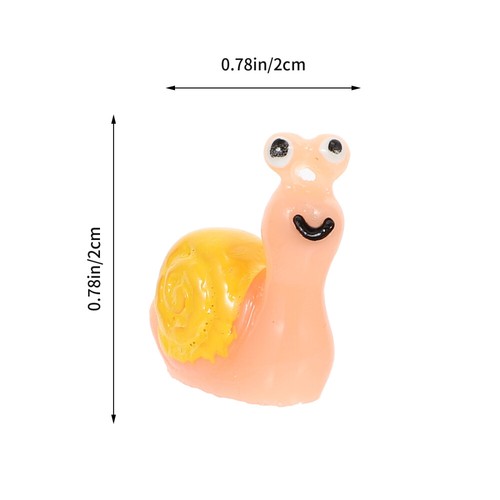 20 Pcs Educational Figurines Small Terrarium Snails Birthday Cake Decoration - Picture 5 of 12